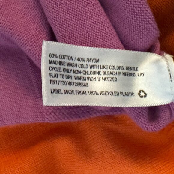 Isaac Mizrahi x Target Color Block Cotton & Rayon Sweater, Multi-Color, XL - Picture 13 of 15